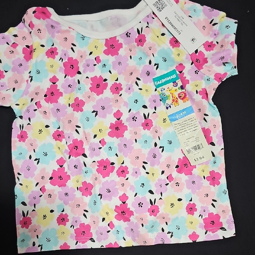 Garanimals Multicolor Floral Kids Tee